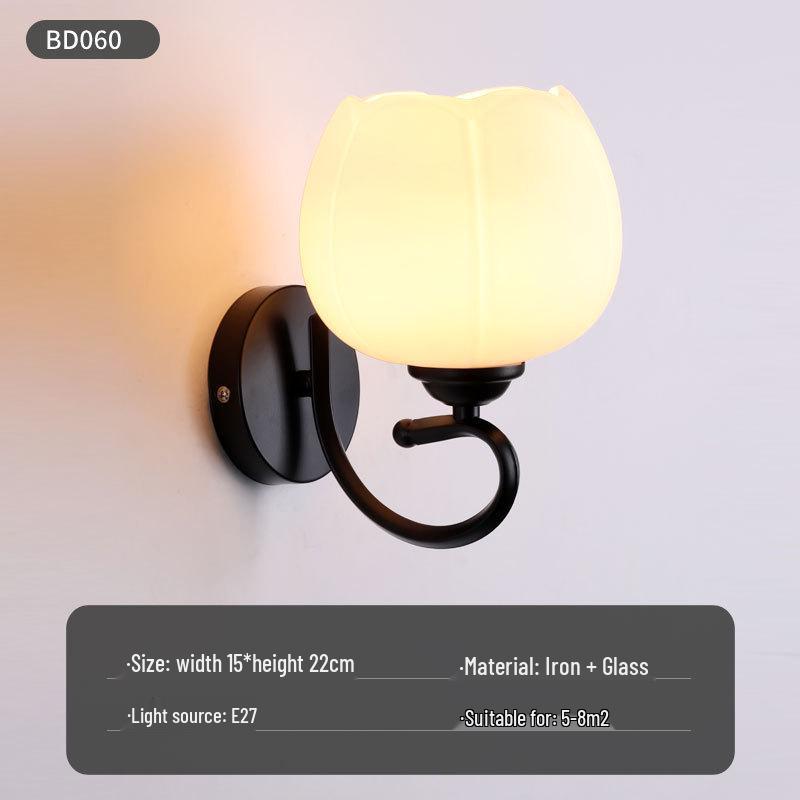 Modern Nordic LED Wall Lamp for Bedroom and Living Spaces