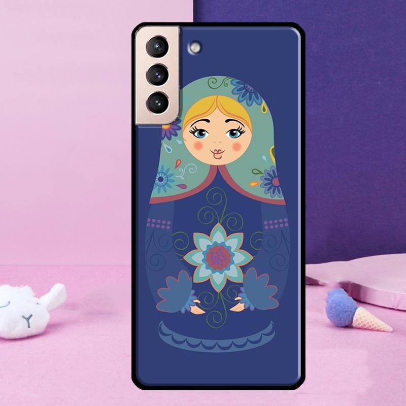 Russian Nesting Doll Phone Case For Samsung Galaxy S24 Ultra S25 Ultra S9 S10 S20 S21 S22 Plus S23 S24 FE Cover