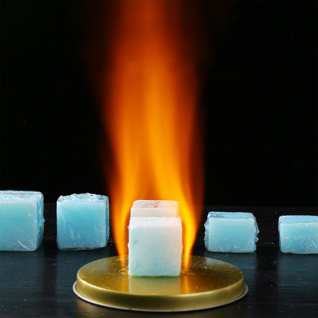 Твердый спиртовой воск, Экологически чистый блок для горения без дыма, Портативный источник тепла для домашних посиделок, кемпинга на открытом воздухе и полевой кухни