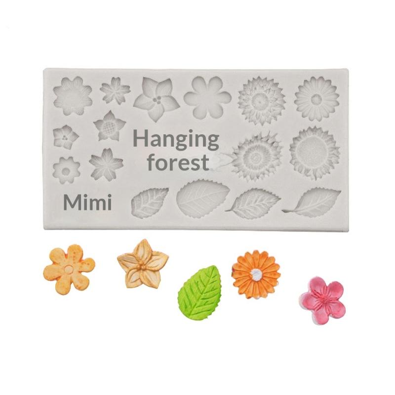 Versatile Silicone Mold for Fondant Chocolate Rose Leaf Sunflower Design Nonstick Cake Baking Tool for Kitchen and Party Use