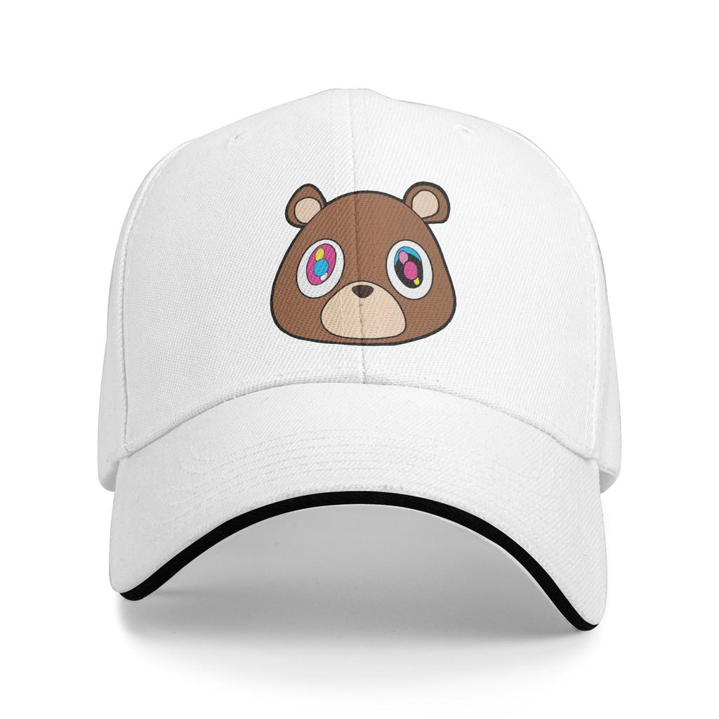 Персонализированная бейсболка Kanye West Ye Bear Унисекс Дышащая Кепка Папы Для улицы Кепки Snapback