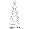 Metal Christmas Tree with Stand Black 90.5 cm Steel