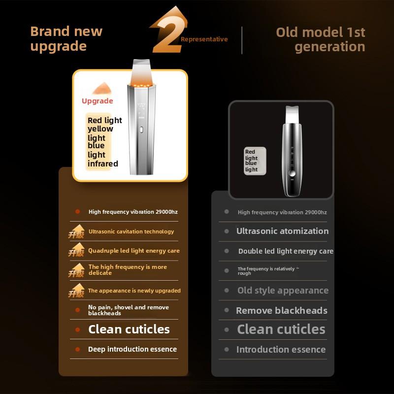 Новый ультразвуковой инструмент для удаления черных точек, экспортная лопата для кожи, нож для чистки пор EMS, косметический инструмент, лопата для машины