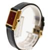 Cartier 76-81 925 Must Tank Vermeil SM Bold Dial Hand Winding Leather Watches Black / goldUsed