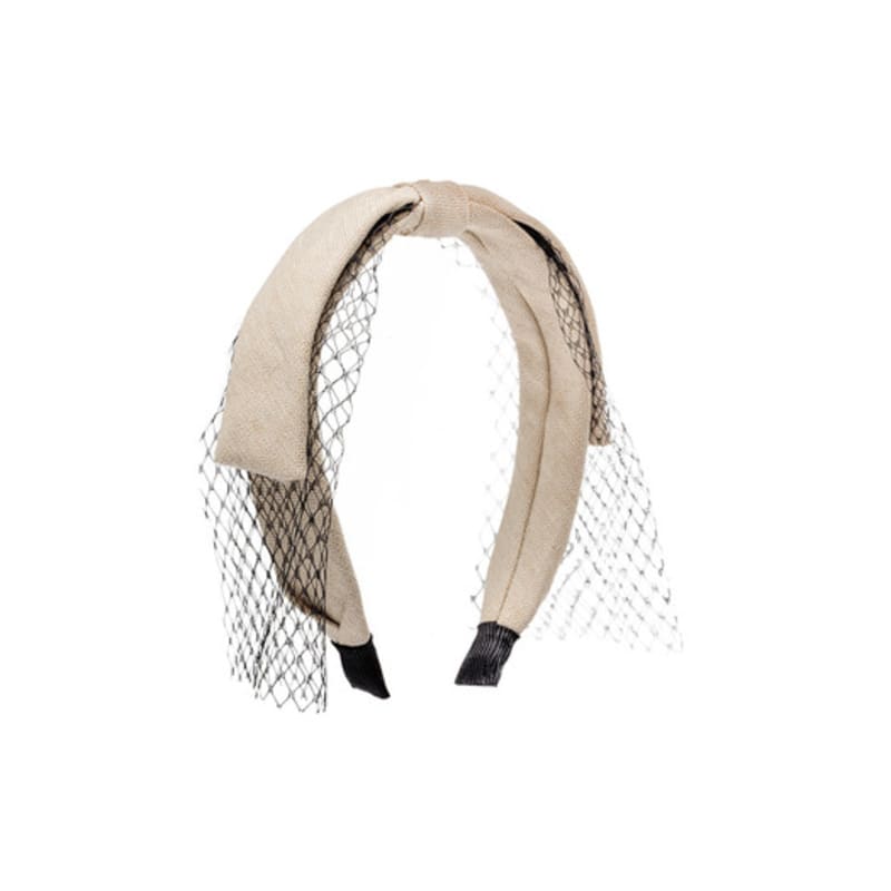 Brown Hat [headband] Lace Petit Bunny - Beige