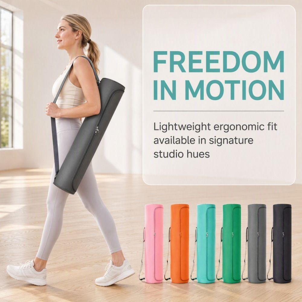 Adjustable Strap Fitness Mat Carrier Waterproof Pilates Mat Backpack Gym Mat Cover Sports