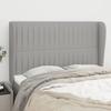 VidaXL Headboard with Ears Light Grey 147x23x118-128 Cm Fabric3118192