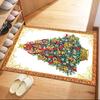 Christmas 79 Floor Rug Office Rug Suitable for Dining Room Foyer Kitchen Game Room Anti-slip Rug Decorate Offices