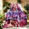 KPop Demon Hunters Pattern Blanket for Home Decoration, Bed, Sofa, Car Travel, Camping, Suitable for All Seasons, Birthday Christmas Gift
