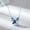 BLINGBAY женское ожерелье с подвеской, новое изысканное колье-бабочка, подвесная цепочка с кристаллами, ниша, цепочка на ключицу, свет, роскошные современные ювелирные изделия, подарок