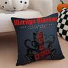 Shock Rock American Singer MMarilyn Manson Cushion Cover Throw Pillow Cover Hidden Button Durable Polyester Chair Cushion