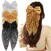 New Colorful Sequin Large Bow Hair Clip for Women's Fashion Ponytail Ribbon Hairpin BB Clip Girl Hair Accessories