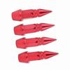 4Pcs Aluminum Alloy Spike Wheel Tire Valve Stem Car Truck Air Dust Caps Covers Red