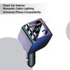 Автомобильное зарядное устройство со звездным светом, 2 порта USB, быстрая зарядка, автоаксессуары, с портом для зарядки автомобиля со звездным светом, для ежедневных поездок