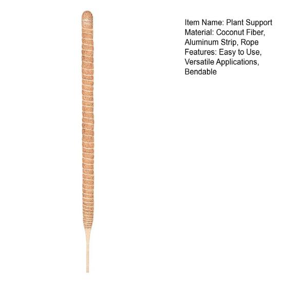 Moss Pole Kit Vertical Monstera Plant Support Coconut Fiber Support Pole Bendable Plant Stakes for Indoor Climbing Plants Home Gardening