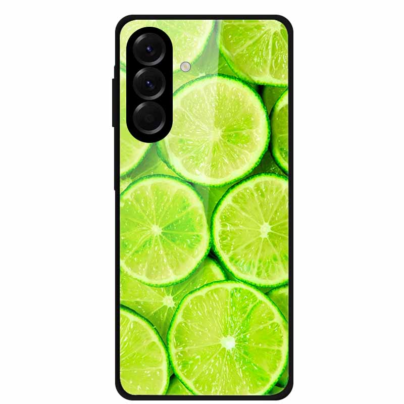 Закаленное Стекло Чехол для Телефона для Samsung Galaxy S24 FE Чехол Жесткая Поликарбонатная Задняя Крышка Оболочка для Galaxy S24FE S 24 FE 5G Жесткие Чехлы Цветок