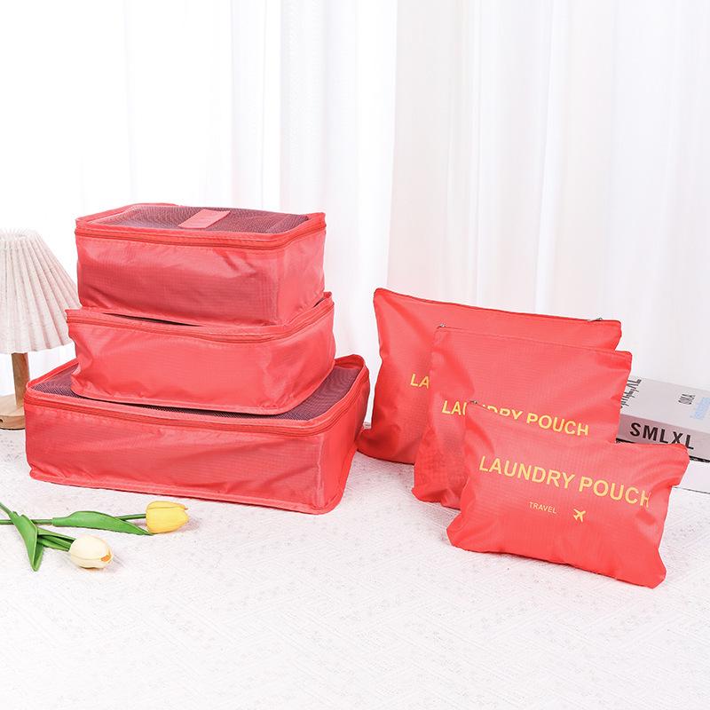 Корейский набор дорожных сумок для хранения - 6 штук с логотипом на заказ