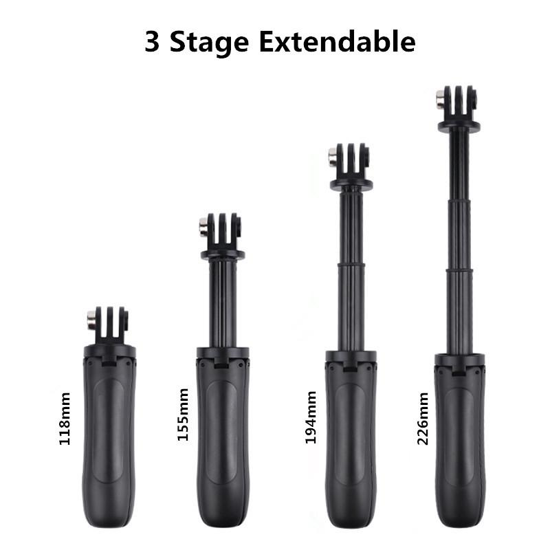 Складной штатив Vlog Mini Portable Monopod для Go Pro Hero 13 12 11 10 9 8 7 Insta 360 X4 X3 DJI Osmo Action 5 Pro 3 4 Аксессуар
