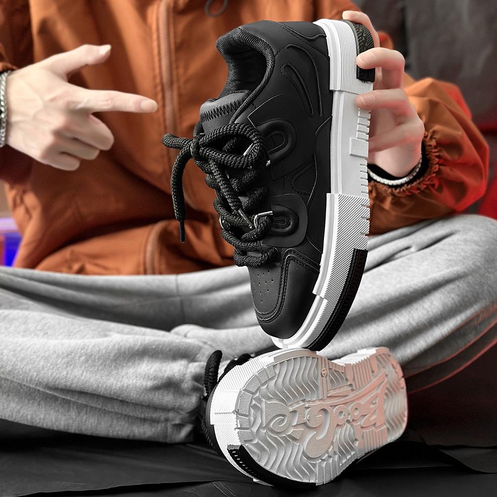 Новая мужская повседневная обувь для скейтборда с дизайном хлеба - европейский и американский стиль