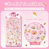 Cute Creative 3D Relief Stickers Diy Diary Stationery Stickers Cute Aesthetic Decoration Stickers Funny Waterproof Stickers