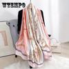 Women's Luxury Silk Scarf  Woven Silk Decorative Shawl, Elegant Drawing Pattern Inelastic Scarf for Going Out