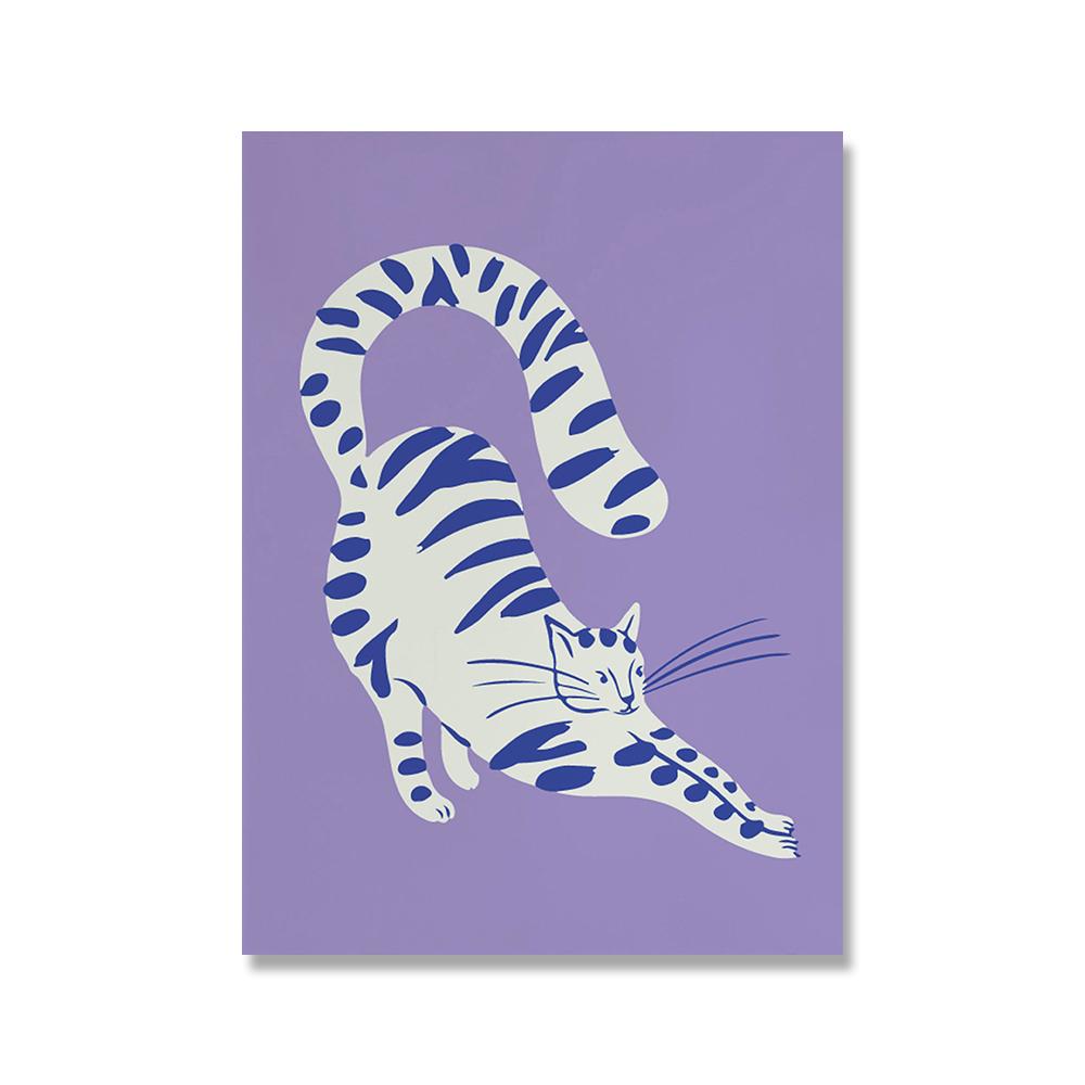 Мона Лиза в стиле поп, модный художественный принт, винтажный холст Яёи Кусама, постер, минимальный абстрактный настенный панно с изображением кота, журнал New Yorker, декор без рамки