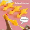 11.5CM Novelty Gags & Practical Laugh Rubber Chicken Stretchy Flying Turkey Finger Birds Sticky