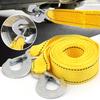 3.0M Yellow Car Tow Rope Heavy Duty Trailer Emergency Towing Strap High Strength Vehicle Recovery Safety Roadside Assistance