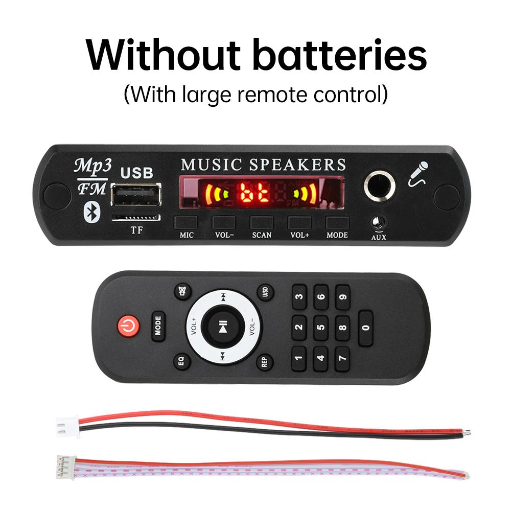 DC 12V Bluetooth MP3 Беспроводное FM-радио Декодер MP3 Плата Автомобильный Музыкальный Динамик USB Питание Аудио Модуль с Пультом Дистанционного Управления