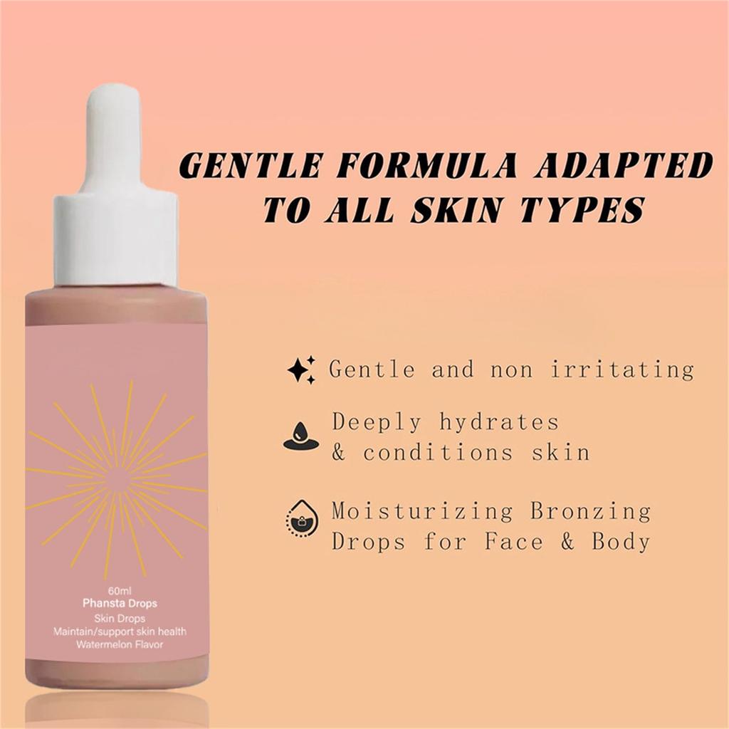 Крем для загара для тела Tanning Sunbath Sunless Skin Color Tanning Drops 60 мл