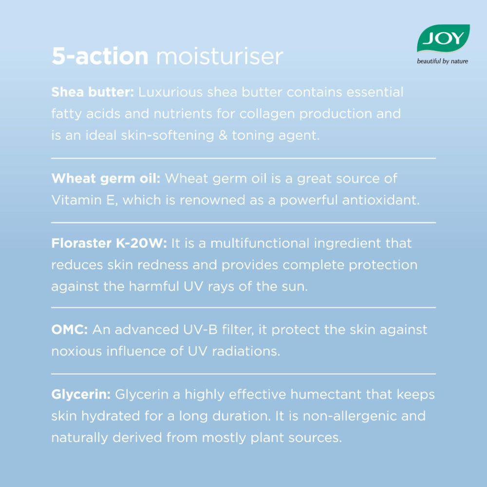 JOY Интенсивное увлажнение Восстановление сухости Увлажняющий крем и Питательный лосьон для тела - 750 мл