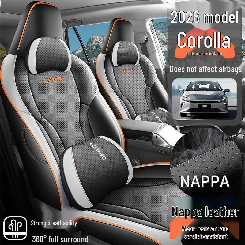 Всесезонные чехлы на сиденья Toyota Corolla, Совместимы с 26 моделями, Универсальная посадка для автомобильных сидений.