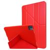 Для iPad Про 11 (2025)/11 (2024) Чехол-подставка Оригами из ПУ кожи+силиконовая накладка с функцией автозасыпания/пробуждения