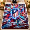 Flannel BlanketAtletico Madrid Warm Soft Throw Blanket for Indoor Sofa Bed Living Room Use