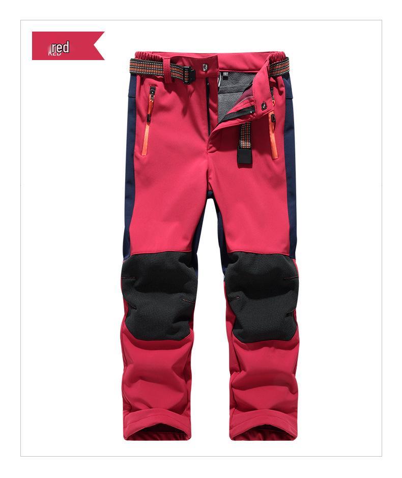 Children's Windproof, Waterproof, Warm Ski Pants for Boys & Girls - Plain Design for Older Kids