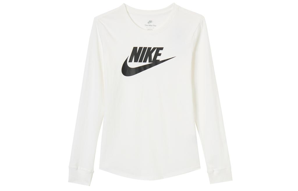 Nike Футболки Женские Белые С Круглым Вырезом Умеренные Другие FJ0442-100