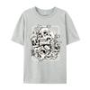 Skull Morel Mushrooms Mycologist Goth Mushroom Art T Shirts Men Normal Clothes T-Shirt Round Neck Pure Cotton