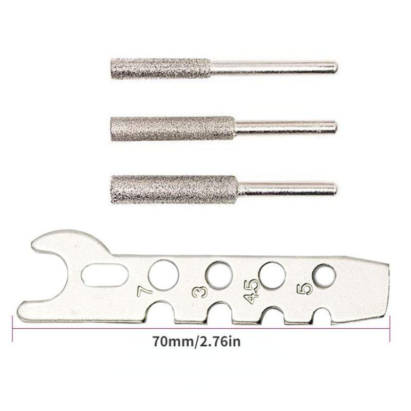 1 комплект насадки для заточки пилы, направляющая для заточки, адаптер для дрели, вращающийся аксессуар