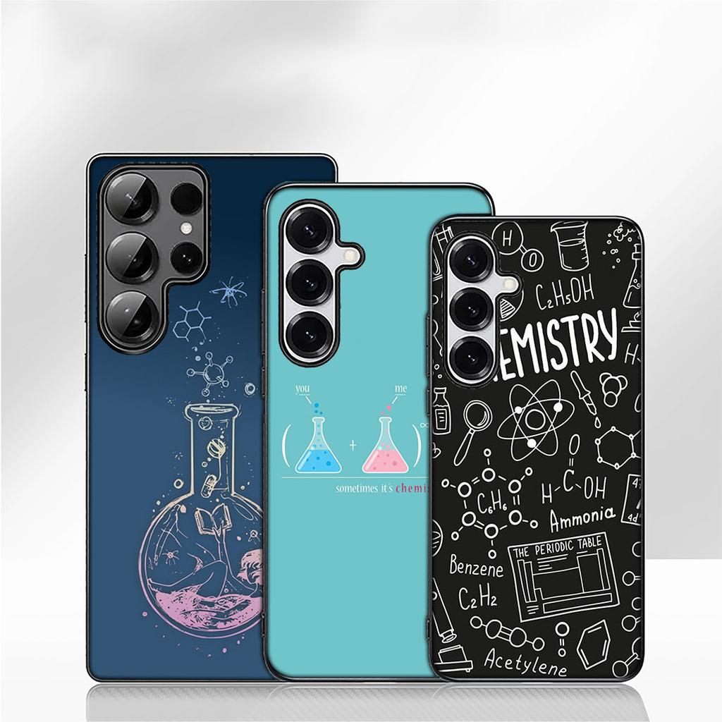 Chemistry Science Cover Phone Case for Samsung Galaxy S25 S23 S22 S24 FE Ultra Plus A56 A05 A06 A15 A16 A57 S7 Edge