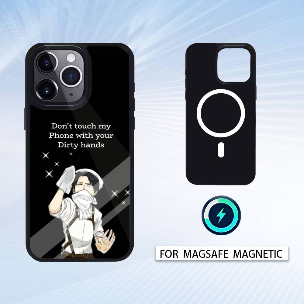 1 шт. Не трогай мой телефон Чехол для телефона Для iPhone 17,16,15,14,13,12,Pro,Max Для Magsafe Магнитная Беспроводная Зарядка
