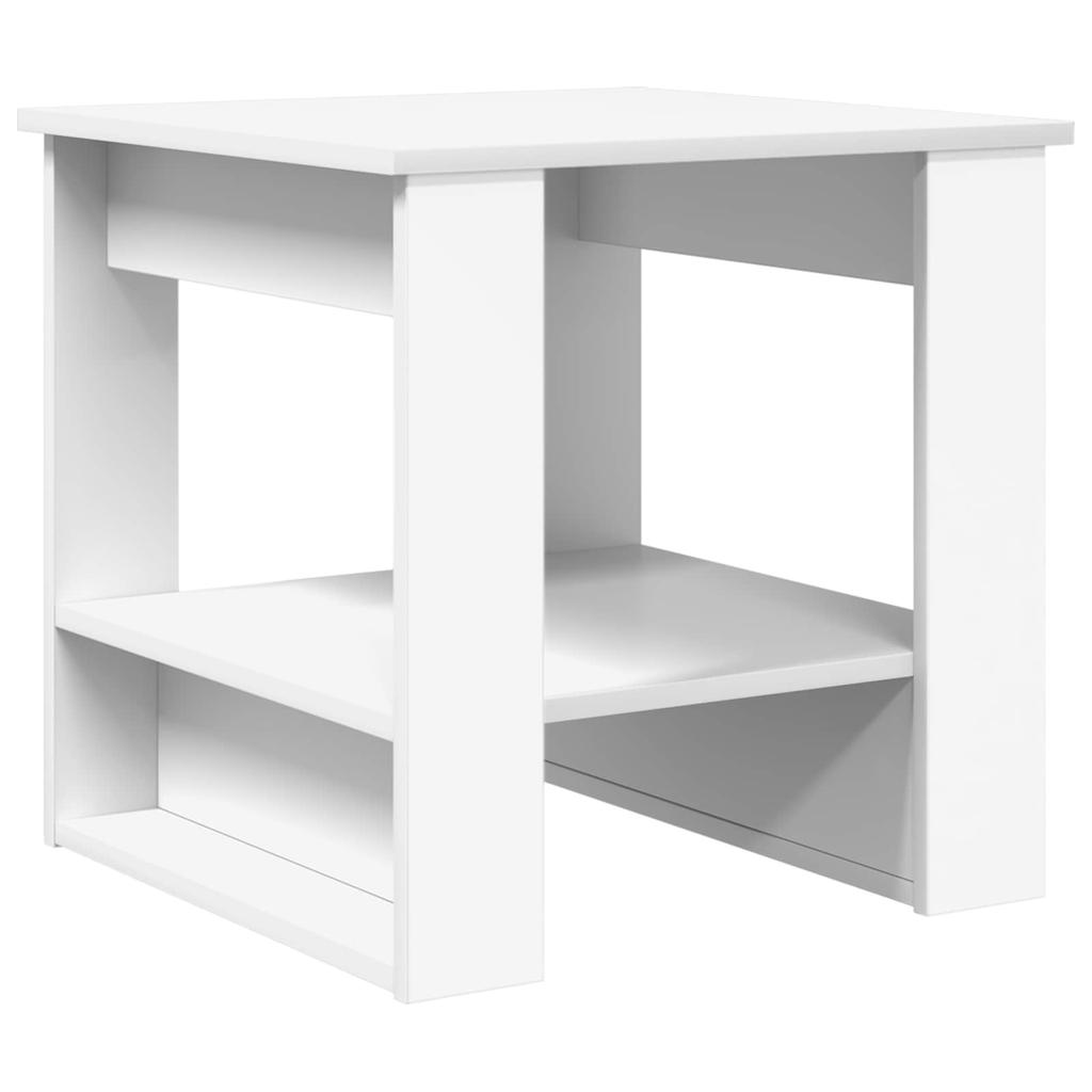 Coffee Table White 51 x 50 x 50 cm Engineered Wood