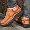 Мода 2025 Новая Высококачественная Мужская Обувь Натуральная Кожа Повседневная Обувь Водонепроницаемые Рабочие Кроссовки Воловья Кожа Лоферы Zapatillas Hombre