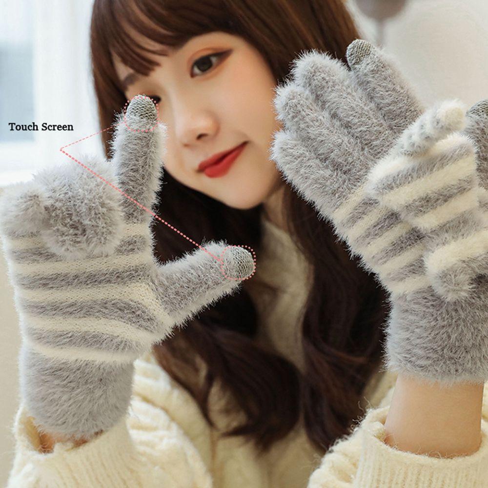 Женские перчатки Женские перчатки Cat Женские перчатки Шерстяные варежки Вязаные перчатки из кашемира