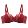 Бюстгальтер половинной чашки Женский собирающий бюстгальтер Красивое белье для спины Сексуальный кружевной бюстгальтер Бюстгальтер пуш-ап