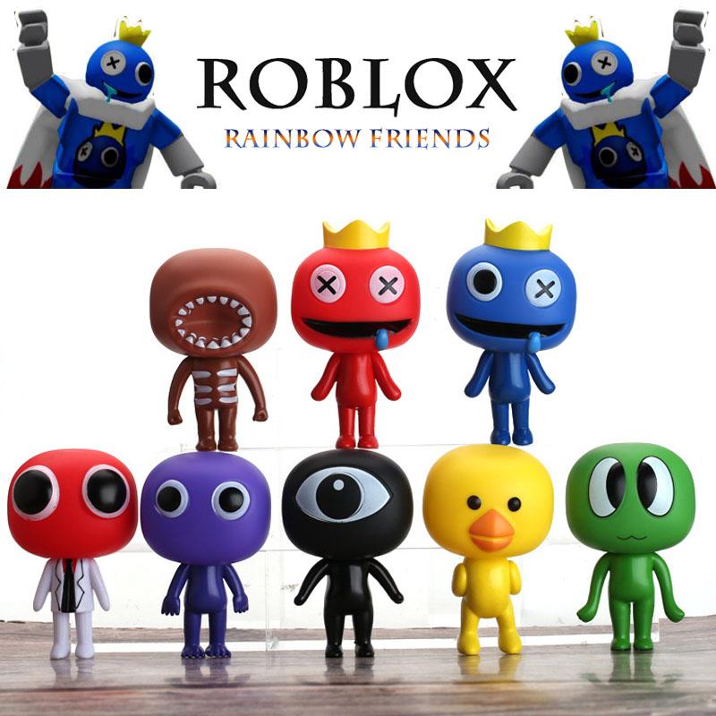 8pcs Rainbow Roblox Friends Action Figures Toy Model Kids Xmas Collectible Gift