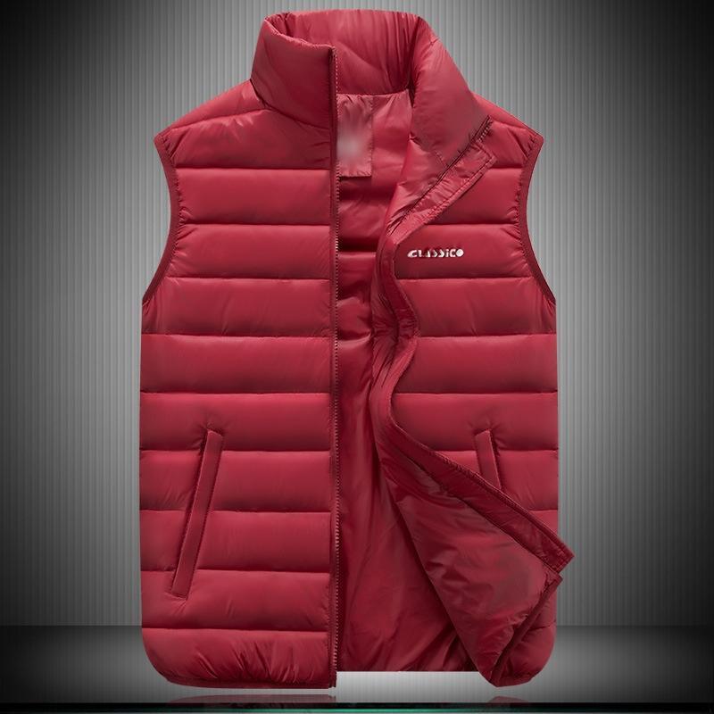 Couple's Lightweight Down Cotton Jacket 200 Kg Waistcoat Oversize Fat Mm Down Cotton Vest for Fall and Winter Men and Women