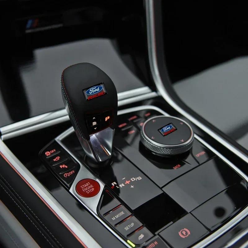 Автомобильная наклейка Ford 10 шт. Наклейки на кнопки руля автомобиля, наклейки с логотипом мультимедиа для Ford Fiesta EcoSport Escort focus 1 2 3 mk2