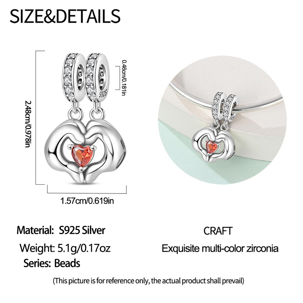 Медь Милая Роза Красный Воздушный Шар Бисером Любовные Шармы Подходят Оригинальному Браслету Изготовление Ювелирных Изделий Женский Подарок