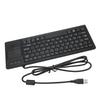 Akozon K 800 Клавиатура с тачпадом, Проводная, Ультратонкая, Мини, Компактная, с функцией ХАБа, Тонкий USB-трекпад Комбо