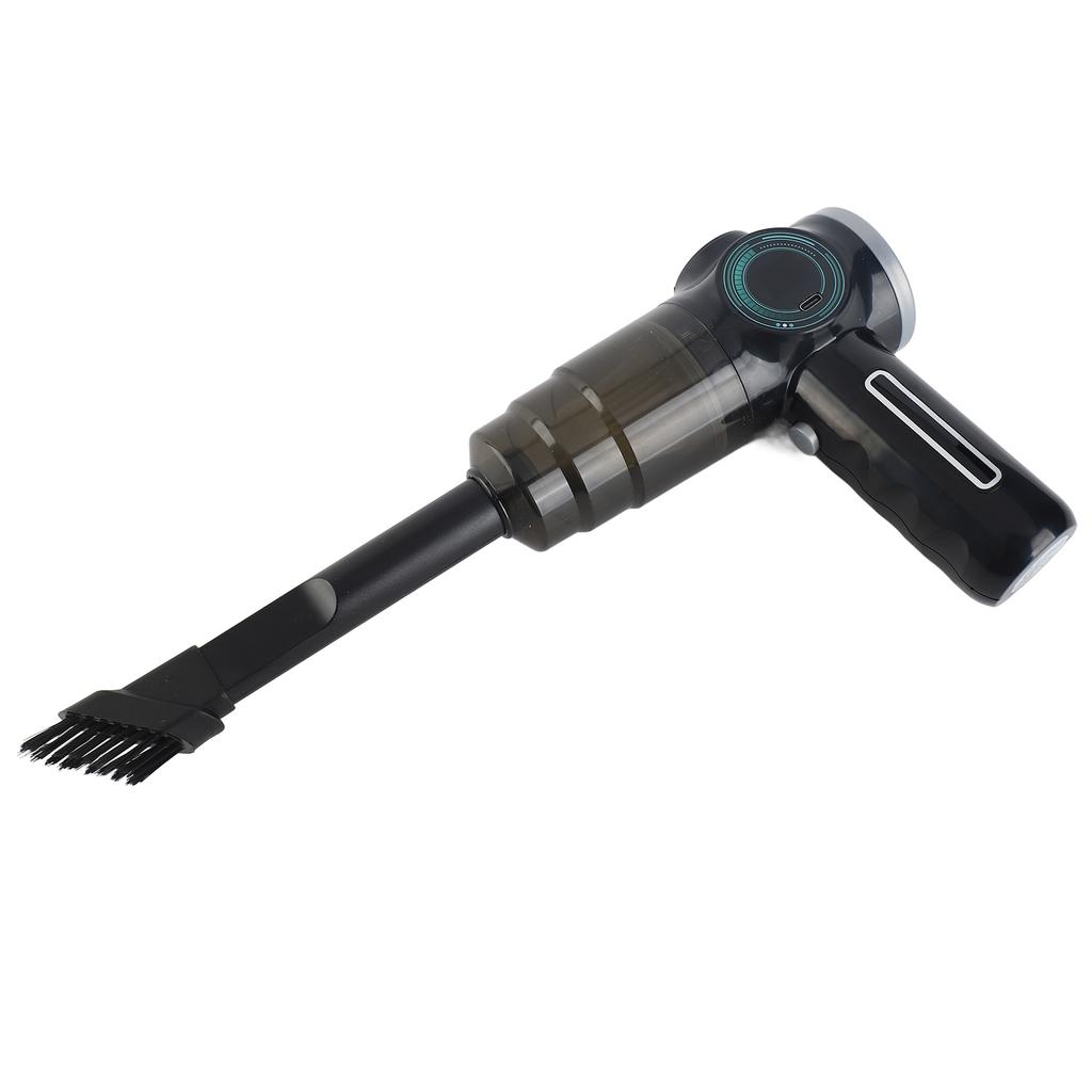 Портативный пылесос для дома, автомобиля с плоской и щеточной насадкой, цифровой дисплей заряда батареи, аккумуляторный, беспроводной